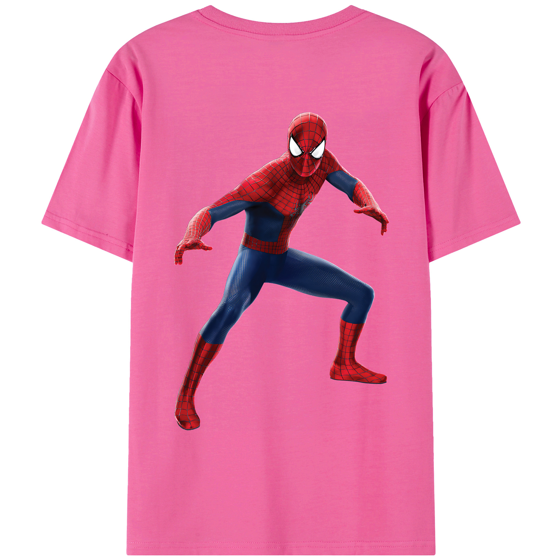 （画像用） Spider Man スパイダーマン レディース半袖Tシャツ(バックプリント)